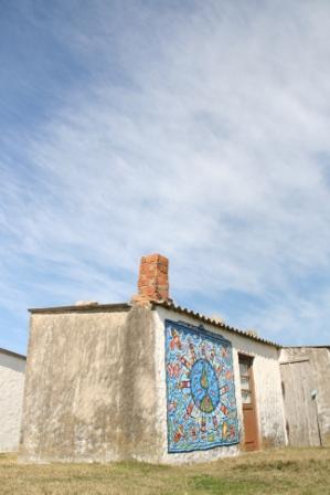 Wandmalerei in Cabo Polonio